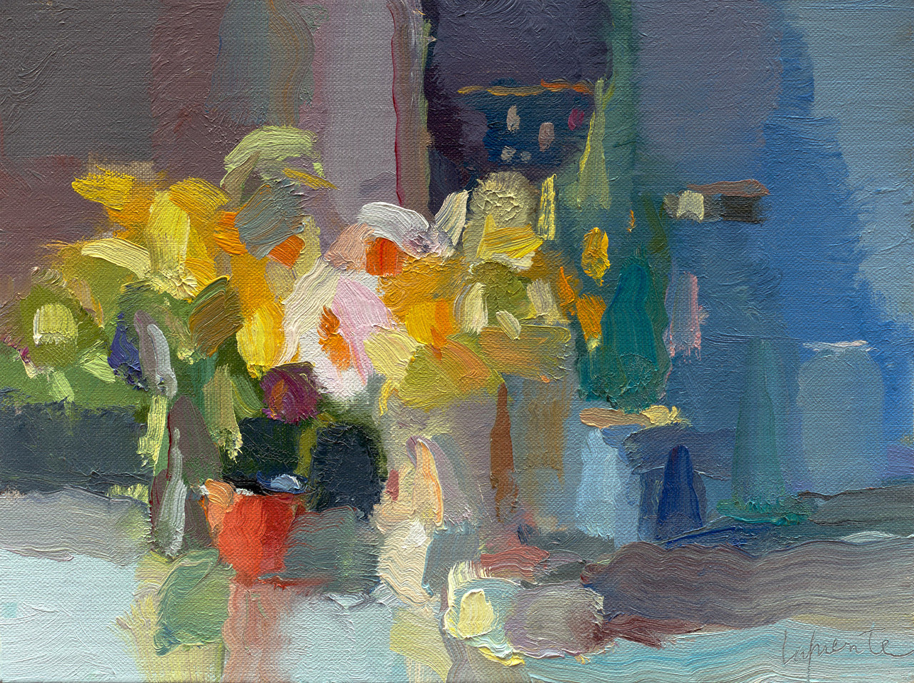 Daffodils, Sea Salt, And Bottles