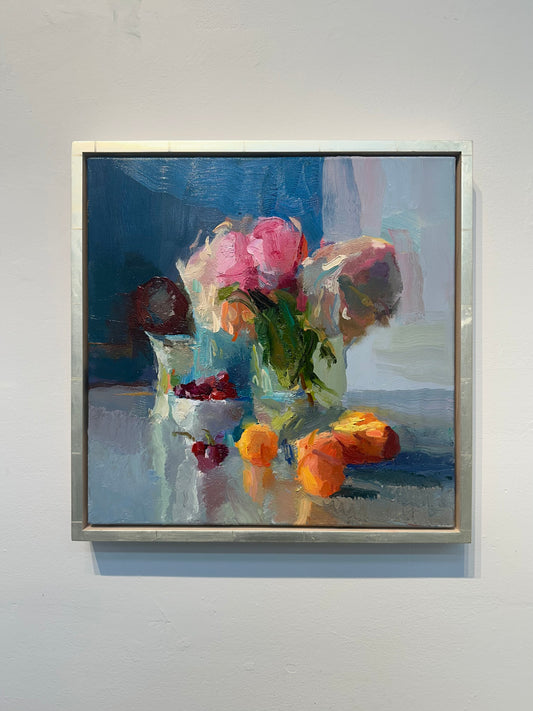 Peaches, Cherries, and Peonies