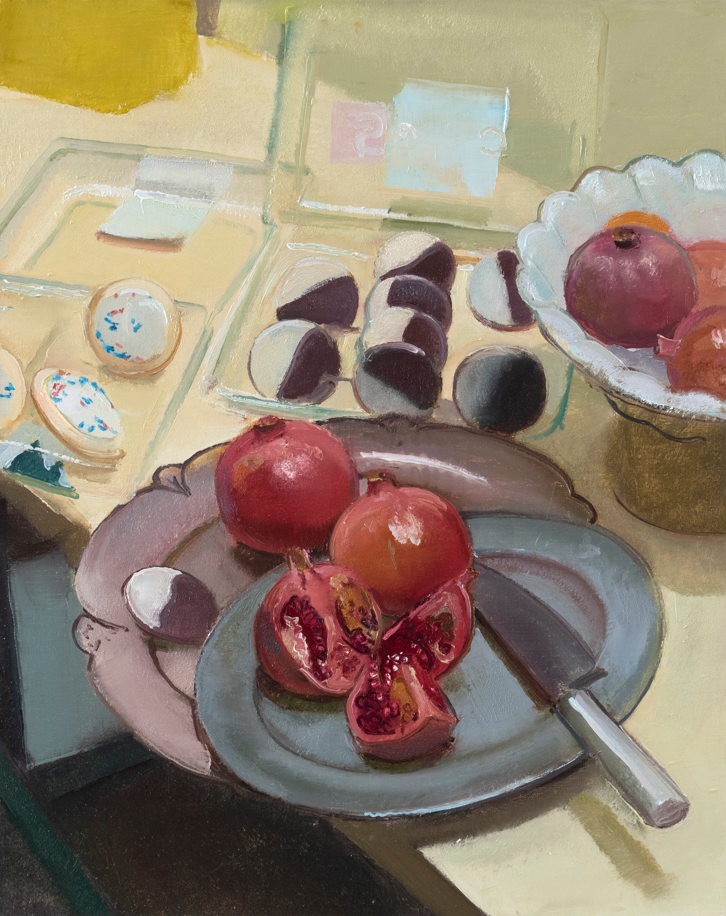 Still Life With Split Pomegranate