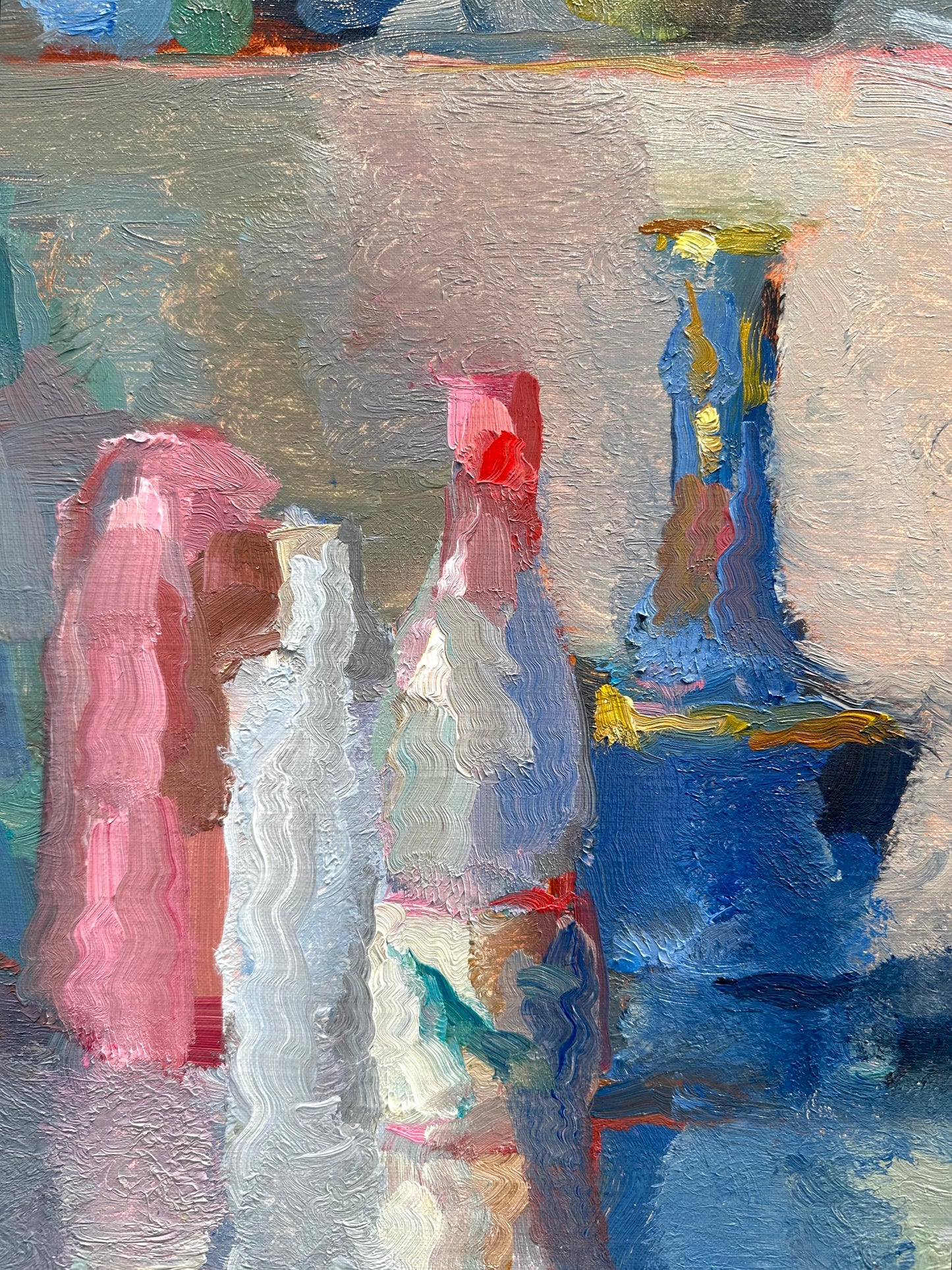 Bottles and Chinese Vase