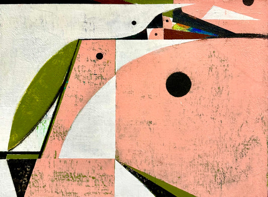 Flock 12 (Pink and Green with White and Black)