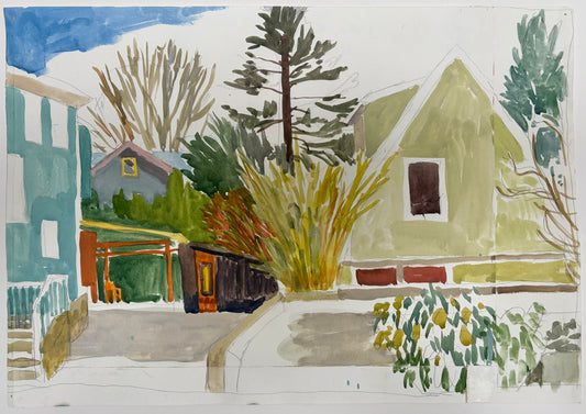 Hideaway (Portland, OR - Gouache On Paper)