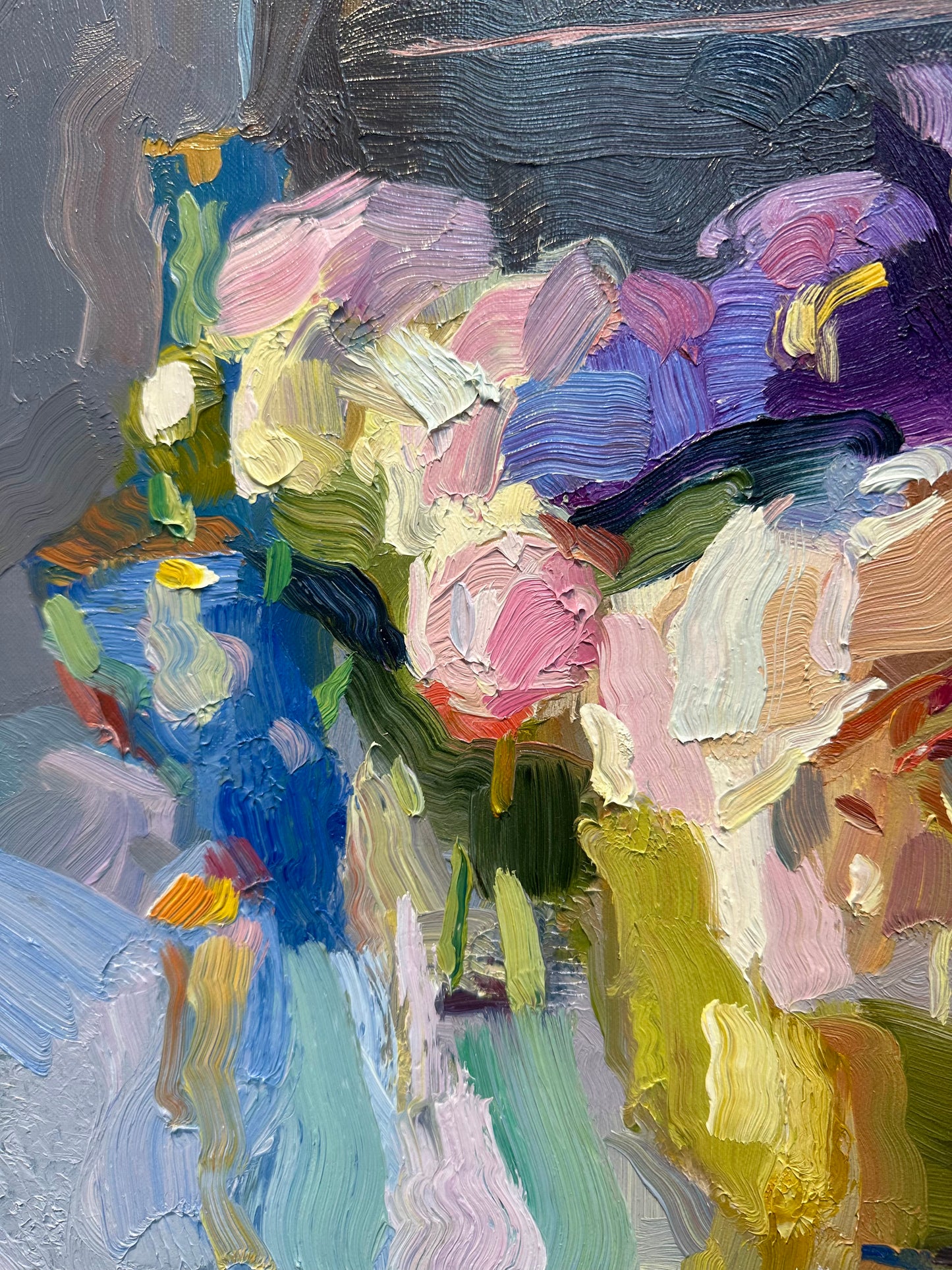 Iris, Peonies, and Painters Cabinet