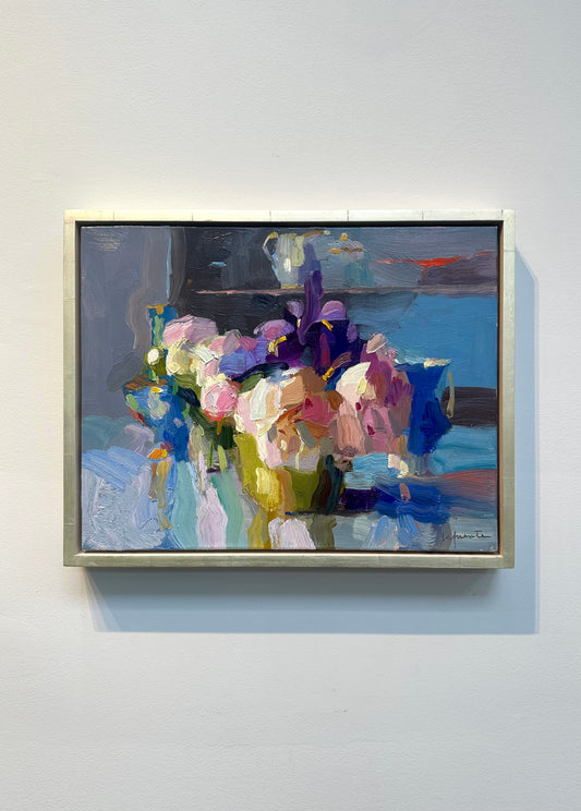 Iris, Peonies, and Painters Cabinet