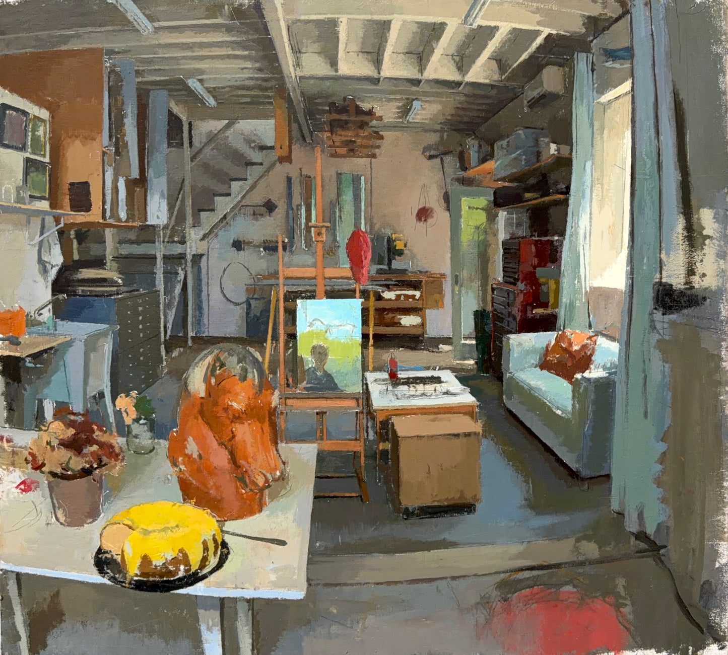 Studio with Horse Head