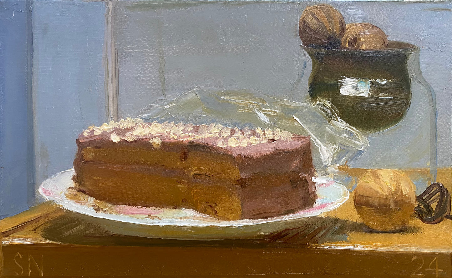 Still Life With Pink Cake