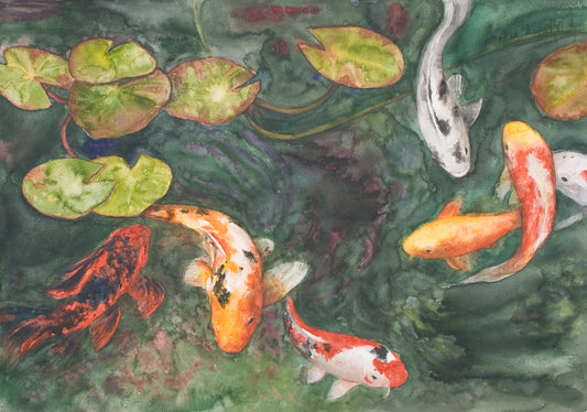 Swirling Koi